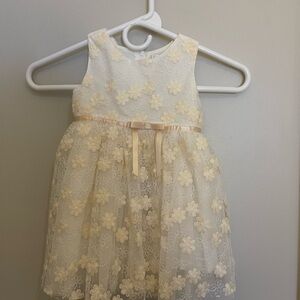Popatu Cream and Gold Sleeveless Sundress for Weddings
